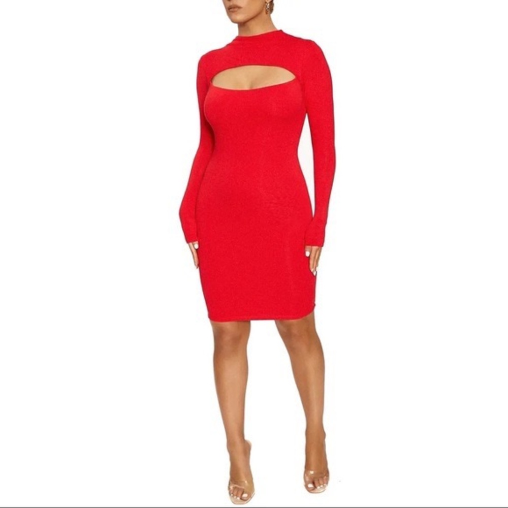 Naked Wardrobe Cutout dress